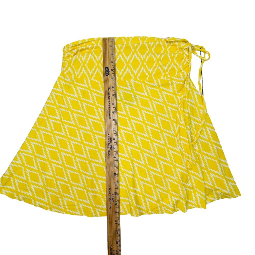 Patagonia Yellow Lithia Ruched Convertible Skirt / Halter Top Size Medium - Picture 8 of 8